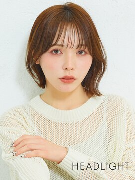 ソーエン バイ ヘッドライト 札幌琴似店(soen by HEADLIGHT) 小顔魅せ前髪ありレイヤーボブイメチェン韓国