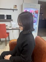 クリーク ノイズ ヘア 大手町店(CLIQUE noise hair)&nbsp;外はねボブ×グレージュ