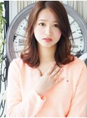 【ヘアジュレドゥ 花井】 Natural 可愛い女子セミディ