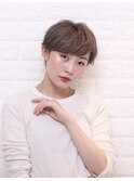 ショート×アッシュグレージュ