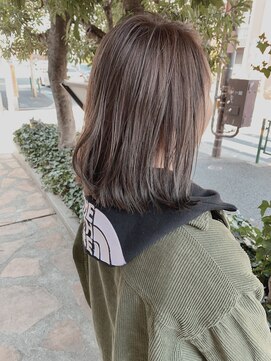 シェル 吉祥寺(shell) パールアッシュ☆切りっぱなしボブ