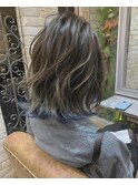 【shalu 渡邊翔一】インナーカラー ブルージュ