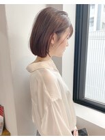 ロティー(loty)&nbsp;【天神今泉loty川原一高】透明感ラベージュ×コンパクトボブ