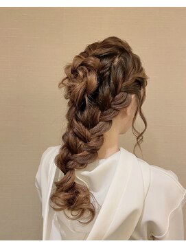 セットサロンフレア ヘアセット/ボブルフ/ショコラベージュ/カール/ベビーバング