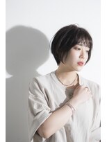 ミエルヘアーエスト 新宿店(mielhair est)&nbsp;シースルーバング×ショートボブ【新宿】