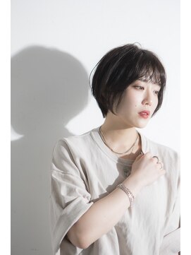 ミエルヘアーエスト 新宿店(mielhair est) シースルーバング×ショートボブ【新宿】