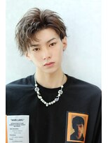 リップス 表参道店(LIPPS)&nbsp;2ブロック耳かけ【ハイライトカラー】ワイルドショートウルフ