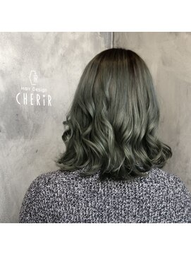 シェリール(CHERiR) オリーブ・グリーン☆ブリーチ2回以上