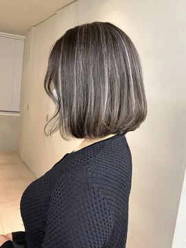 サイン 表参道(SIGN) さ【英大】大人グレージュハイライト ケアブリーチ/髪質改善