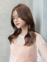 エースハバナ 渋谷(1 HAVANA)&nbsp;ふんわりミディアム/ヌーディカラー/小顔ヘア/シースルーバング