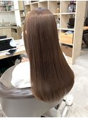 髪質改善ペールベージュ×韓国風ロング