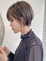 モリオ フロム ロンドン 大宮2号店(morio from London)&nbsp;【なかじま ひびき】ディープグレージュ×マッシュボブ