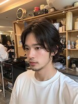 アストロ デザイン オブ ヘアー(ASTRO design of hair)&nbsp;黒髮/ツーブロックマッシュ/束感/波巻き/高田馬場/パーマメンズ