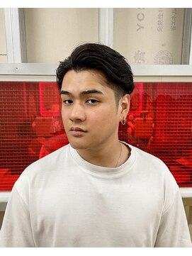 メリケンバーバーショップ トーキョー(MERICAN BARBERSHOP TYO) BURG 【オールバック/カジュアル7:3】