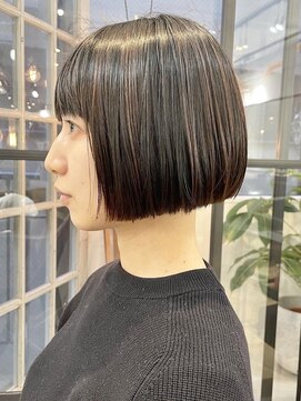 ファイブシーン アオヤマ(5SCENE AOYAMA) 切りっぱなしボブミニボブパーマくびれボブ外ハネボブブリーチ