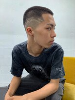 メリケンバーバーショップ フクオカ(MERICAN BARBERSHOP FUK)&nbsp;ハイライトマッシュパーマウルフアッシュブラック