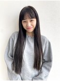 小顔前髪お洒落ロング