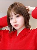 say.大人ボブ外はねボブ切りっぱなしボブ外巻きボブくびれヘア