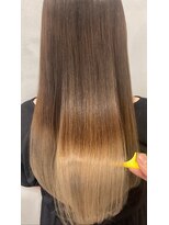 ステラ 天王寺あべの店(STELLA)&nbsp;ブリーチ2回の髪の毛もツヤツヤ BYKARTE バイカルテ 大阪 天王寺