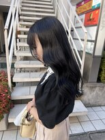 アソビセカンド 原宿(ASOBI 2nd) ダブルカラー/韓国/ブリーチ/ハイトーンカラー/ブルーブラック