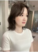 韓国ヘアグレージュカラーブリーチ無し髪質改善ボブレイヤーボブ