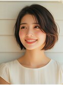 ★前髪イメチェンこなれミディレイヤーボブウルフネビージュ小顔