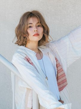 らふる 外ハネ ニュアンスウェーブボブ