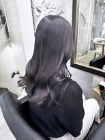 リア(riah)&nbsp;ダブルカラーミルクティーベージュレイヤーカット韓国ヘア