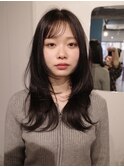 【ロングレイヤー/中里千尋】ロングウルフ/レイヤー/韓国