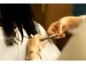 【個室】髪を傷めないカット+頭皮と髪に優しいパーマ+内部集中贅沢ヘアケア