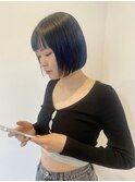 【ボブ】【ブルーカラー】