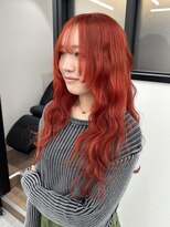 アンリ(Anli)&nbsp;《Anli KANAKO》ロングウルフレイヤー 暖色カラー 海外ガール