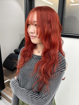 アンリ(Anli) 《Anli KANAKO》ロングウルフレイヤー 暖色カラー 海外ガール