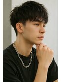 ブルーブラック & スパイキーショート　フェザーパーマ　sm12
