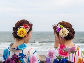 美容室 綺麗の写真/【浜松駅徒歩5分】駅近だからアクセス◎着付けと浴衣に似合うヘアセットは《KIREI》にお任せください♪