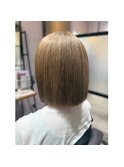 ブリーチありミルクティーカラー