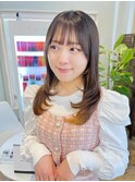 ホワイトグレージュ/デジタルパーマ/チェリーブラウン/吉祥寺