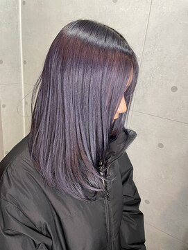 ニイチニドットラボ(212.LAB) レイヤーカット×紫カラー