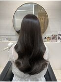 《韓国ヘア》グレージュカラー×ヨシンモリ