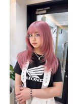 ラピス 名古屋駅前店(Lapis)&nbsp;ピンクカラー/レイヤーカット／ホワイトピンク