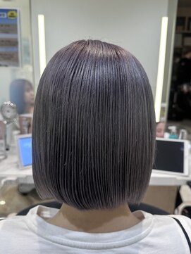 ケンジ 平塚 アネッタ(KENJE annetta) ★ミニボブ×パープルシルバー