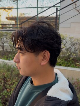 スタイル 成城学園前(STYLE) メンズ センターパート ニュアンスパーマ メンズパーマ