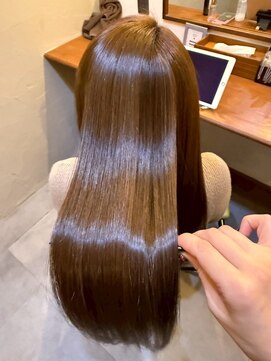 枚方、髪質改善カラー、会話のいらない個室サロン