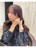 ロング大人可愛いブラウンヘアスタイル
