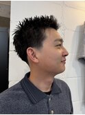 テーパーフェードスパイキーショート