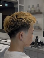 グルーマーズクレッジ 渋谷店(GROOMER/S CREDGE)&nbsp;テーパーウォーリアカット　ハイトーン　メンズショート