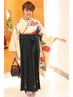 【卒業式プラン★早朝料金なし】袴着付け+ヘアセット￥15000