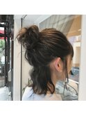 “おだんごアレンジ  ルーズアップ 大人かわいい”中西英美子