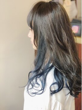 モンシエル(MON CIEL) インナーカラー ブルー