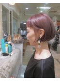 ミニボブ×ラベンダーピンク